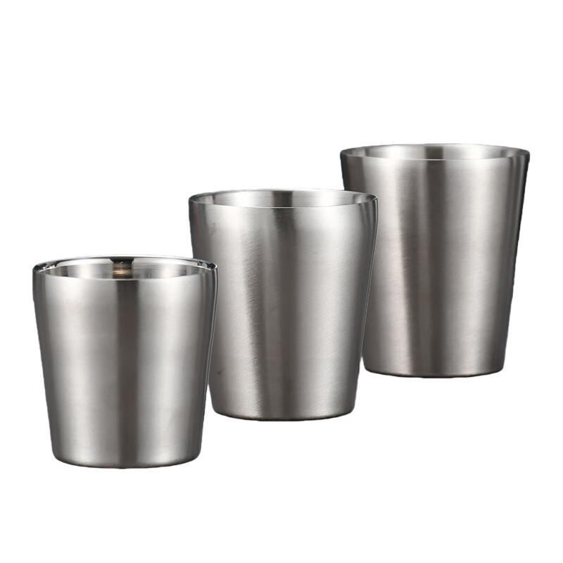 ShengJia 304 Stainless Steel Double-Layer Anti-Scald Mug