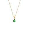 Fashion Water Drop Necklace Trendy Zircon Necklace Pendant Stainless Steel 18k Gold Plated Necklace