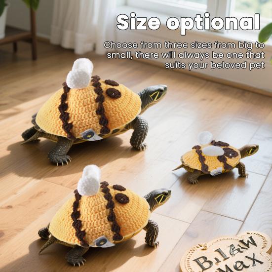 

Sweater for Turtle Handmade Knitted Winter Warm Small Animals Apparel S