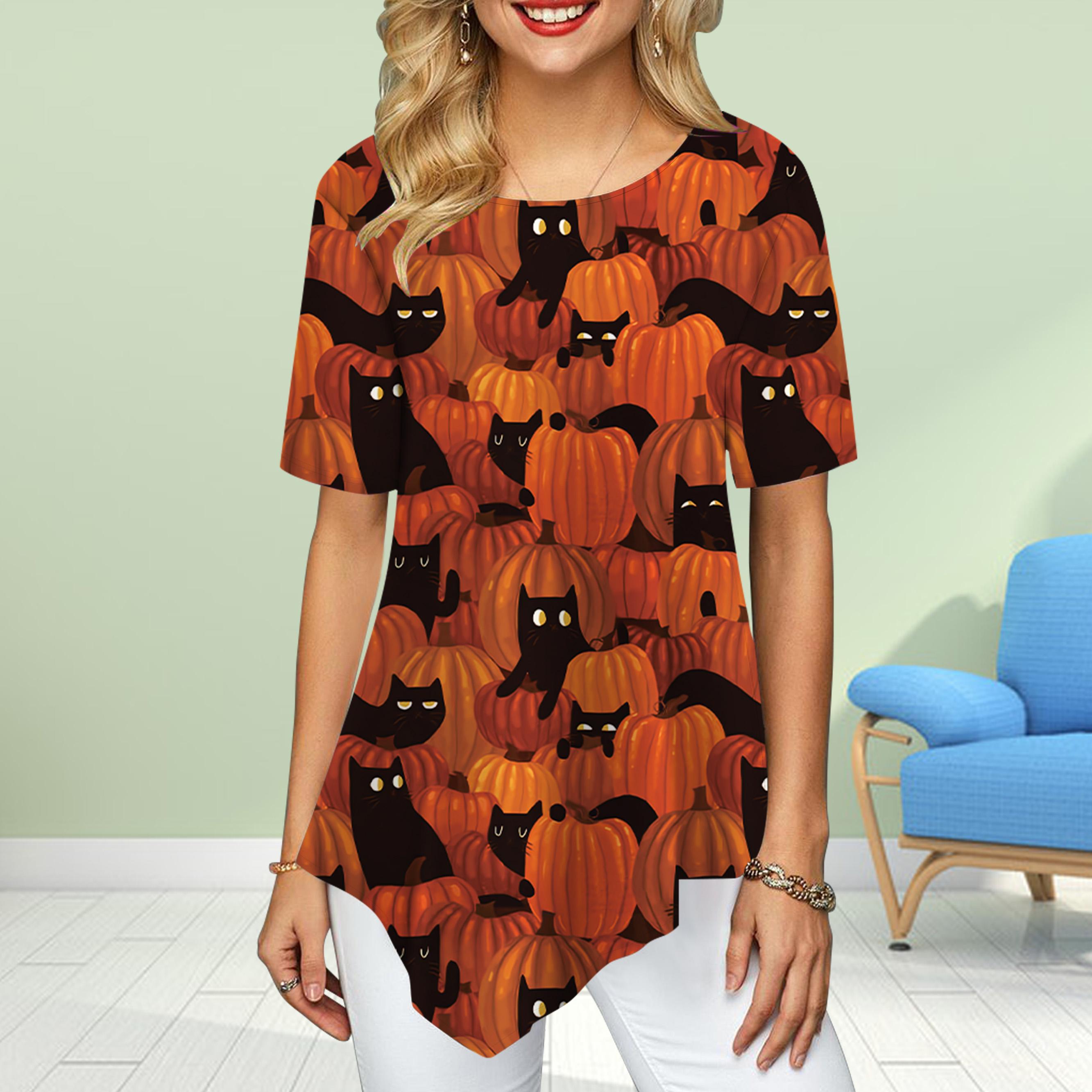 

Женские футболки больших размеров с цветочным принтом черного угольного шара, свободные повседневные топы, женская нестандартная летняя одежда 8XL оранжевый