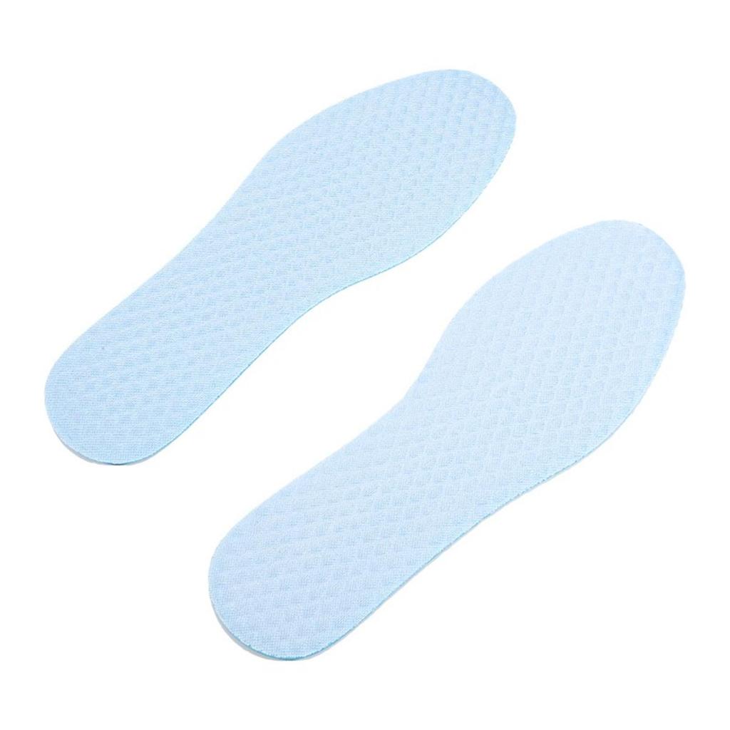 Mesh Breathable Feet Running Sports Insoles Summer Cool Shoes Pads Soft Shock-Absorbing Support Plantar Template Insole