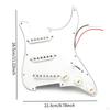 DIY Electric Guitar 11 Hole Scratchplate Portable Multifunction Sss Pickguard Tuning Pegs for