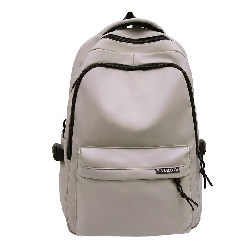 Korean-style Solid-color, Fresh and Clean Backpack for High School Students, A Campus Instagram Style, A Simple Forest-themed Backpack for Girls