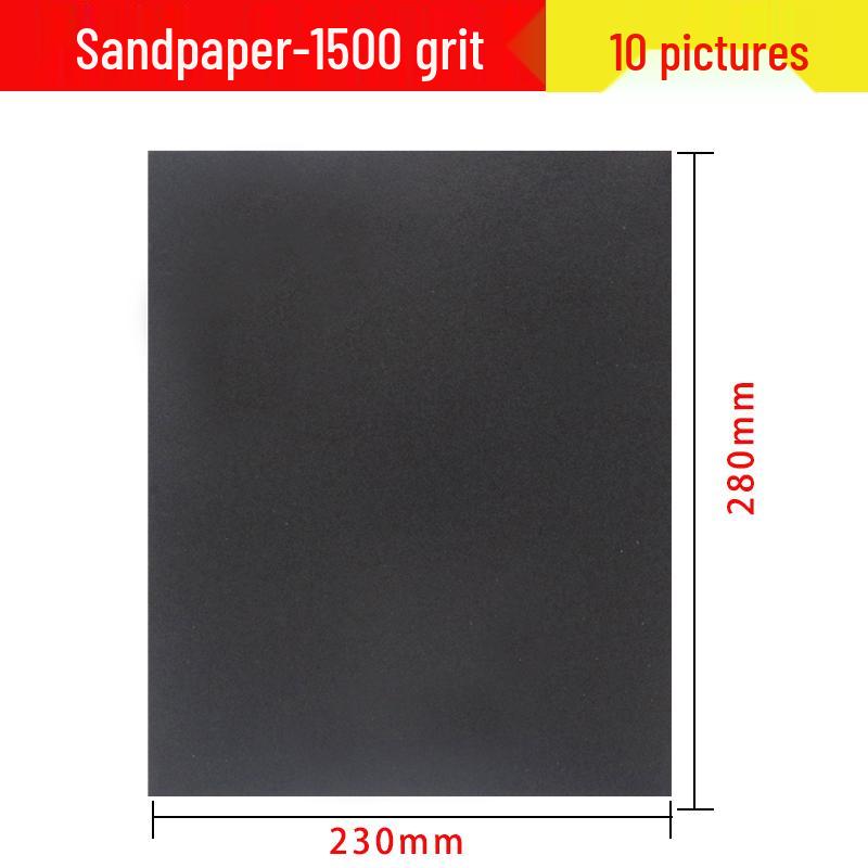 נייר שיוף רטוב עדין במיוחד להברקה וליטוש ירקן, עץ, קירות ורכב, דרגות 240-2000