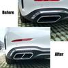 Car Exhaust Tailpipe Trim Decorative Frame for Mercedes C-Class W206 C200 C260 C300   2024 2025 Car Accessory