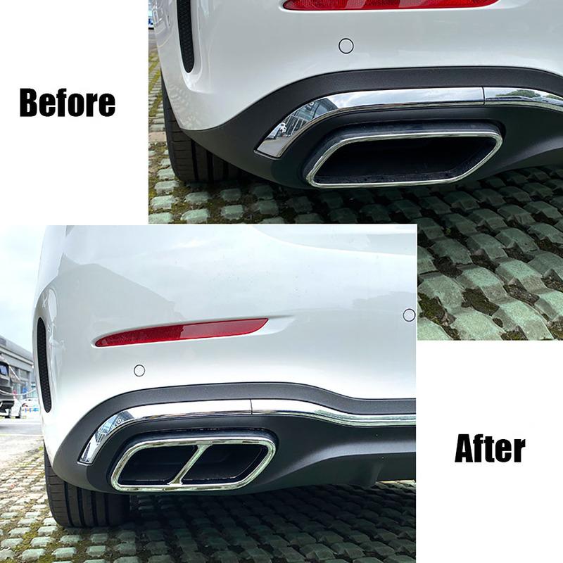 Car Exhaust Tailpipe Trim Decorative Frame for Mercedes C-Class W206 C200 C260 C300   2024 2025 Car Accessory