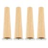 4-pack Meubelpoten Houten Massieve Meubelvoeten Schuin/Recht Tafelpoten Huis Antislip Stoel Vervangingspoten Schuin Voet