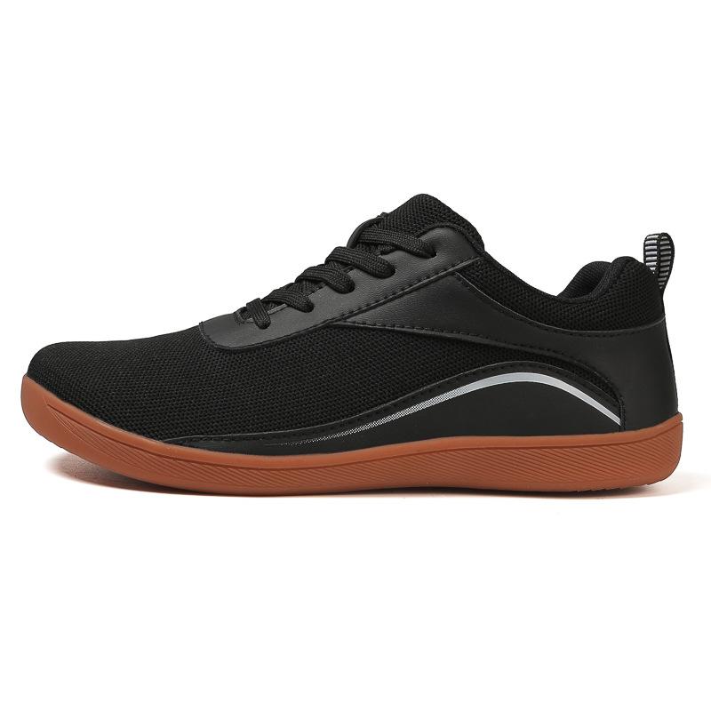 2025 new casual flying woven surface spring and autumn sports shoes breathable student hiking shoes men's soft-soled travel shoes women