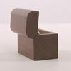 Single Slot Ring Box Jewelry Box Single Ring Wooden Flap Ring Storage Box Small Vintage Portable ...