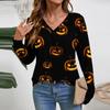 Women Long Sleeve Tops Dressy Casual V Neck Tshirts Basics Tee Vacation Fall Fashion Clothes