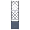 Garden Planter Grey 40 x 40 x 143 cm PP