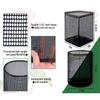 4pcs Reusable Mesh Growing Buckets Aquatic Plant Planting Bags Baskets Floating Planting Bags for Water Planting Indoor Garden