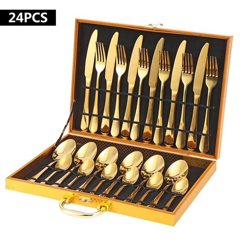 Premium Stainless Steel Flatware Gift Set 24-piece Set
