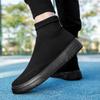Women's Fall Sock Shoes Breathable High Top Casual Shoes One Foot Stirrup Thick Bottom Sneakers
