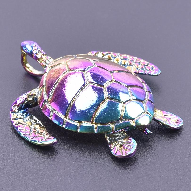 2Pcs Skullsteampunk Charm Rainbow Filigree Hearts Charms For Jewelry Making Bulk Diy Flowers Pendant Turtle Animal Accessories