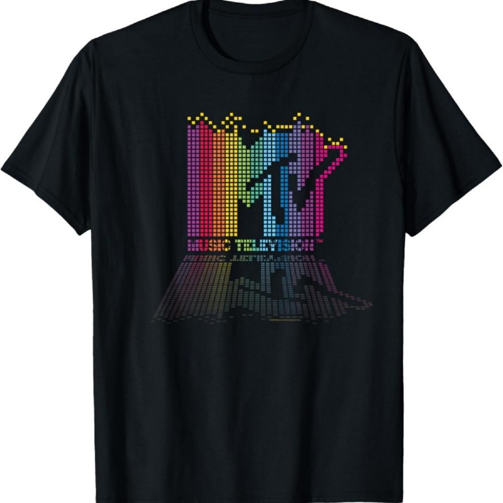 MTV Rainbow Blocks Logo T-Shirt