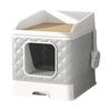 Cat Foldable Large Capacity Toilet for Small and Cats