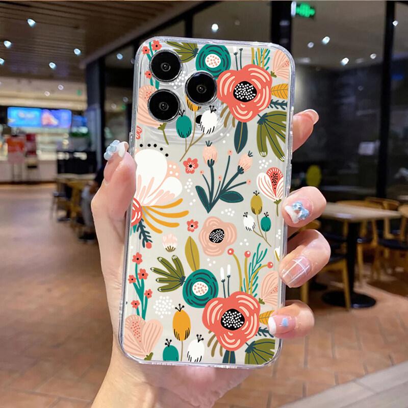 

Модный чехол-бампер с цветами для Samsung Galaxy A55 A15 A54 5G A16 A35 A25 A56 A36 A26 S25 S24 Ultra S23 FE S21 S22 Plus Чехол Capa Samsung A55 5G