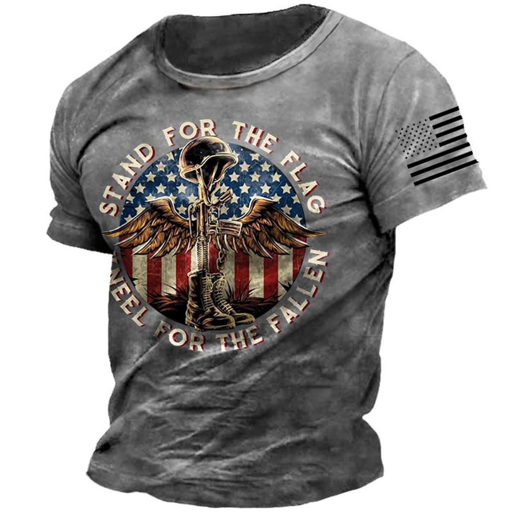 Street Trend 3D-gedrucktes T-Shirt Sommer Lässig Locker Sportlicher Stil 3D-gedruckte Kurzarm-T-Shirts Herren