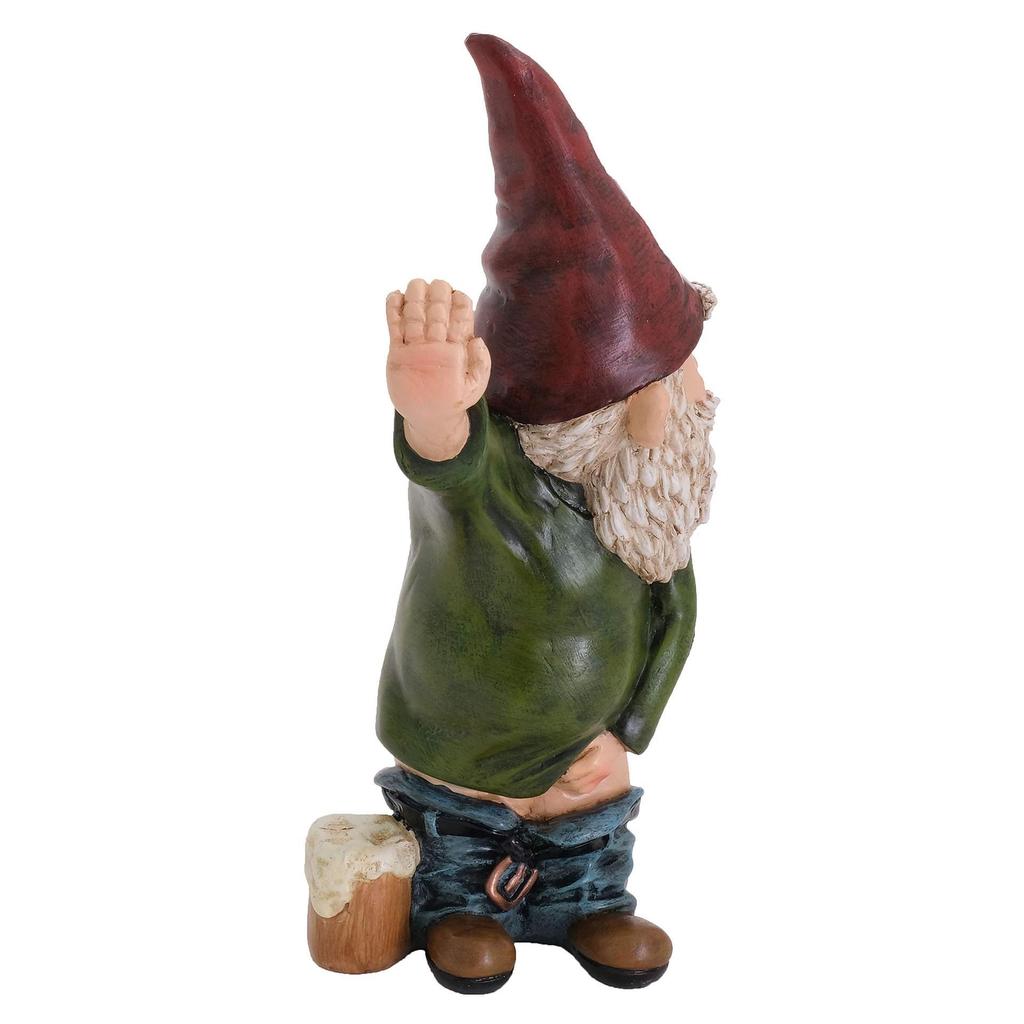Naughty Garden Gnome for Lawn Ornaments Funny Dwarfs Indoor Outdoor Decor Gift
