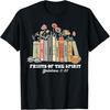 Fruits Of The Spirit Galatians 5.22 Christian Book Flower T-Shirt