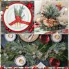 2Pcs Artificial Plant 30cm Green Fake Pine Branches for Home Decor Christmas Decoration DIY Wreath Craft Xmas Tree Accessories