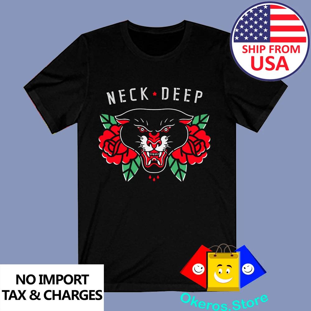 Neck Deep Men s Black Size S to 3XL 3XL