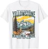 Yellowstone National Park Vintage Hiking Camping T-Shirt Unisex T-Shirt