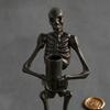 Xiaobudian Halloween Skeleton Candle Holder, Gothic Resin Hand And Standing Candlestick Holders for Table Mantel Decor