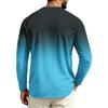 Men's Raglan Long Sleeve T-Shirt Neck Casual Top for Everyday Wear