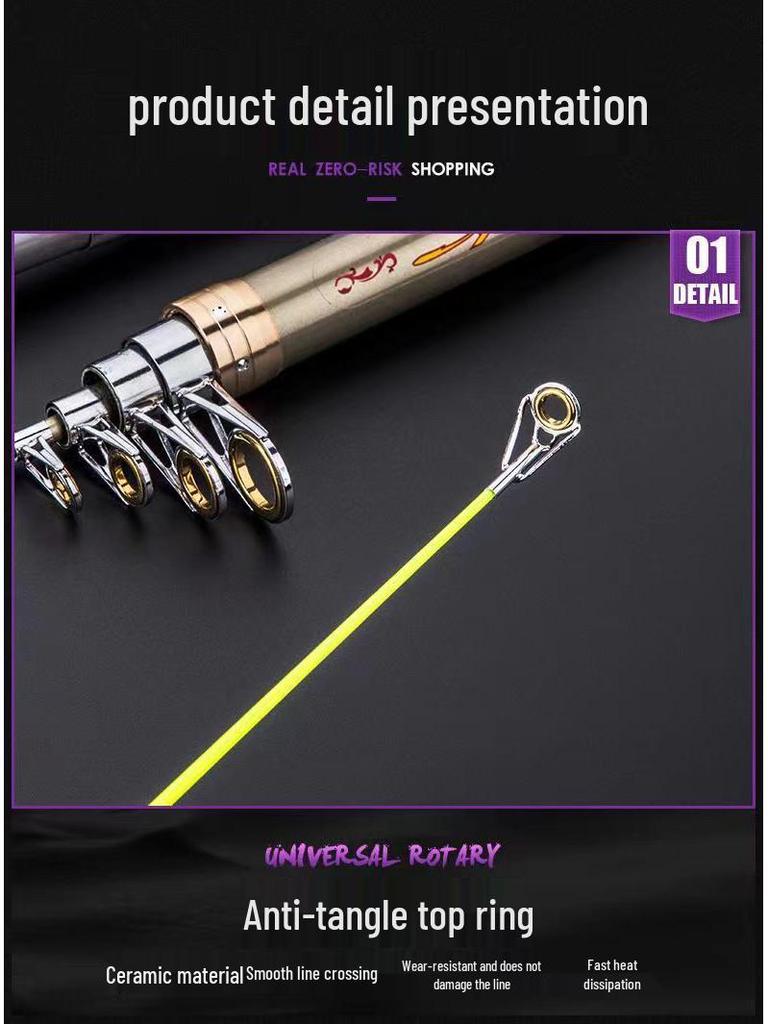 Super Hard Carbon Sea Casting Rod Set: Long-Distance, Smooth, Complete Fishing Gear Combo