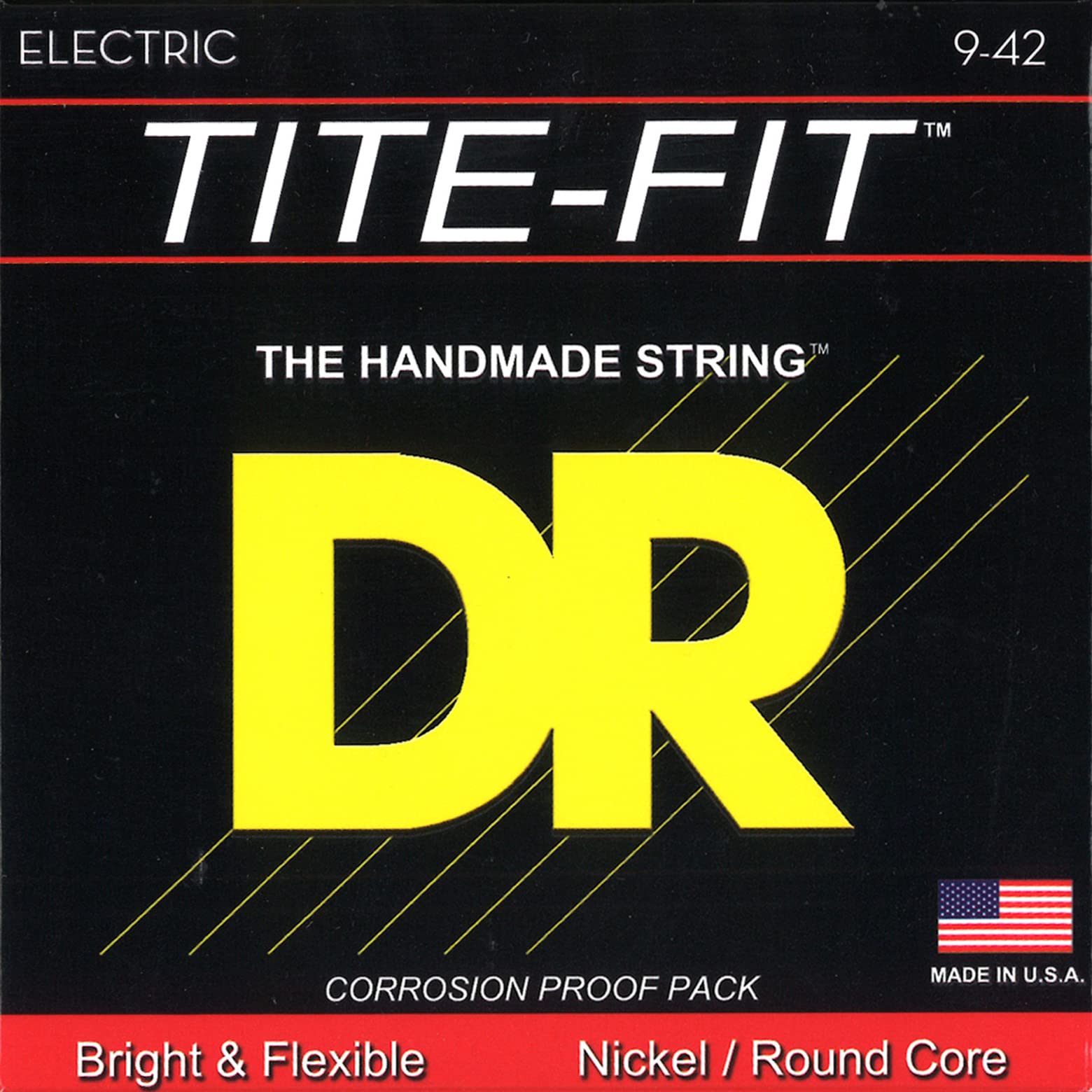 

Струны для электрогитары DR Strings TITE-FIT, Никель, .009-.042, LT-9