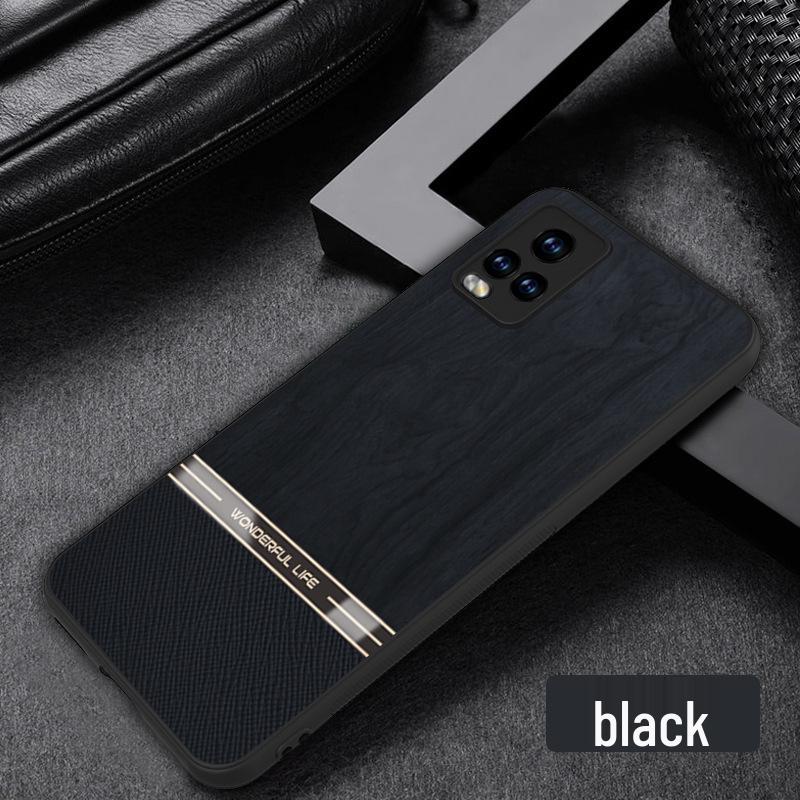 

Vivox200 Phone Case - New Fine Hole Design for IQOONEO9, Original Wood Color, Thin, Lightweight, Anti-Drop Y77. x100 s чёрный