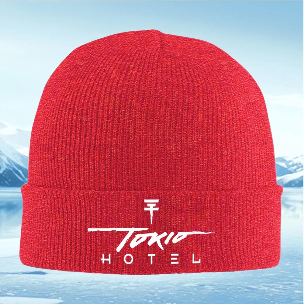 

Tokio Hotel stylish design Knitted Hat Unisex Women Unisex Beanie Pullover Cap Winter Thermal Warm Christmas Outdoor Cycling Hiking