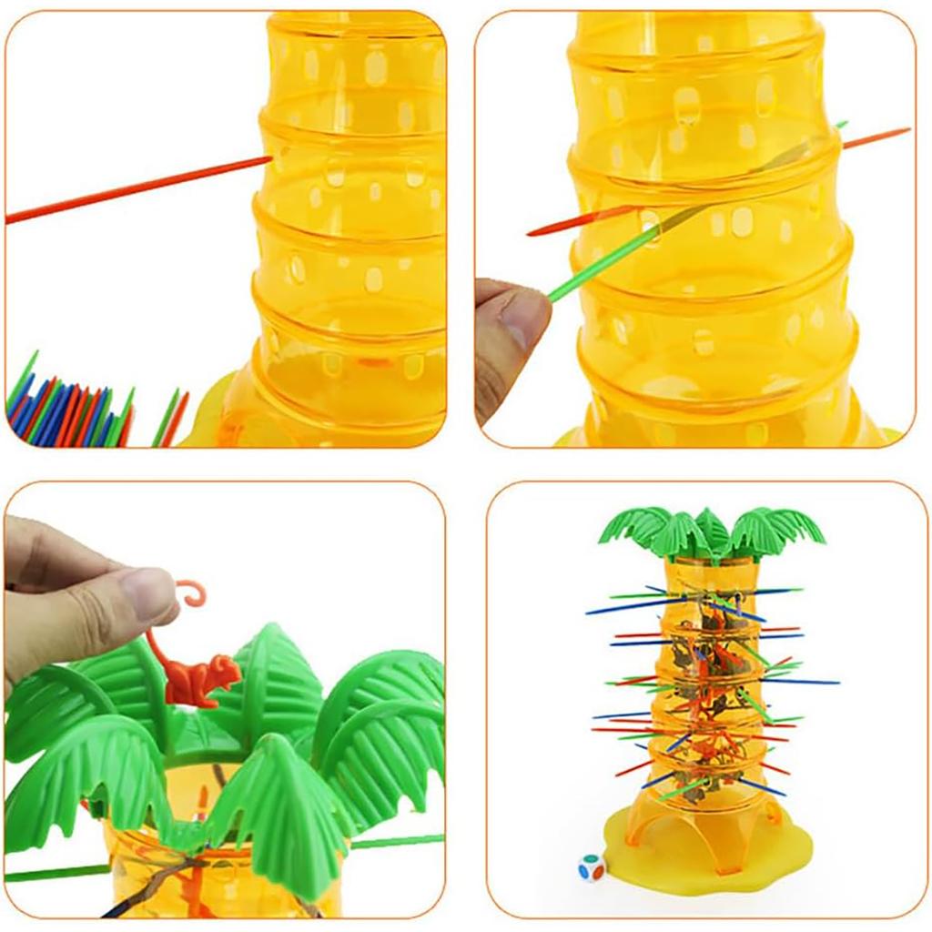Desktop Game Somersault Monkey Climbing Tree Toy Falling Interactive Puzzle Toy Multiplayer Battle
