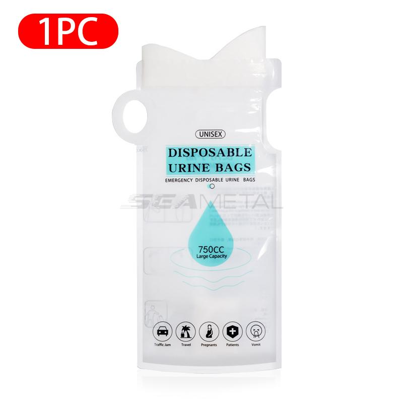 

SEAMETAL 750 мл аварийный портативный автомобильный мешок для мочи унисекс одноразовый писсуар туалетный мешок 1PC