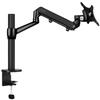LOE (LOE) [Made In Japan] Single Monitor Arm Display Stand with Gas Spring, Long, Stable Desk Mount, LOL1 Pro, Black