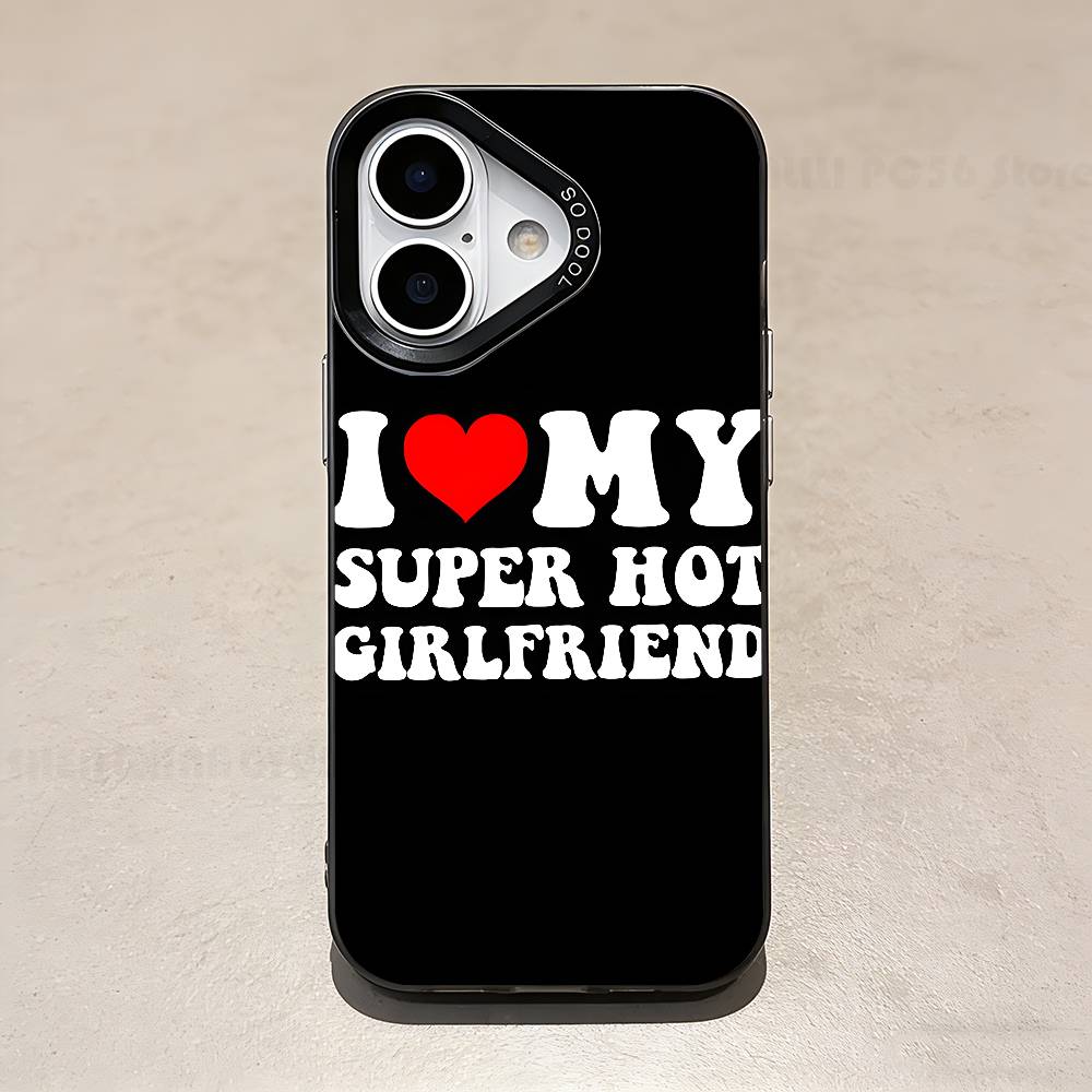 

Creative I Love Phone Case For IPhone 17 16e 16 15 14 13 12 Pro Max X XR XS MAX Back Cover iPhone14Pro