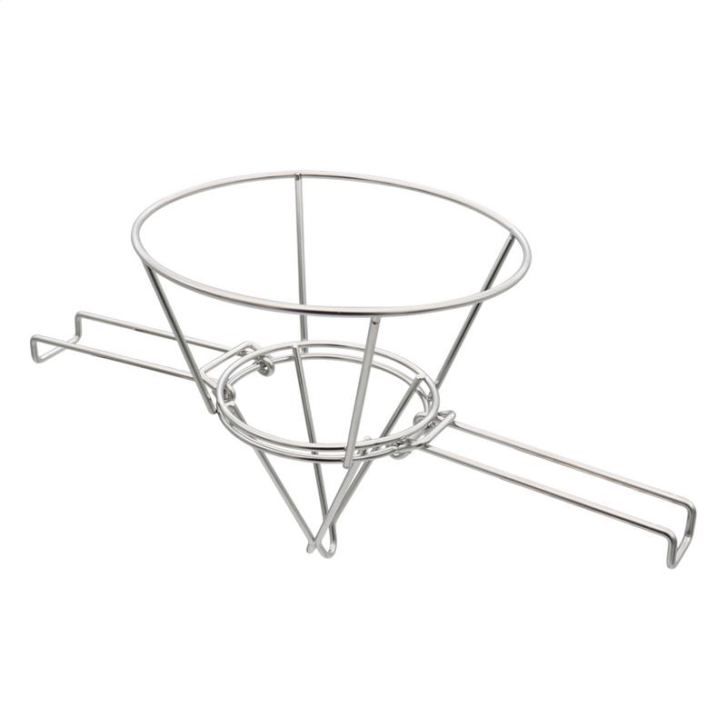 Maple Syrup Cone Filter Holder Deep Fryer Oil Filter Holder With Foldable Arms Stainless Steel Reusable Strainer Rack For