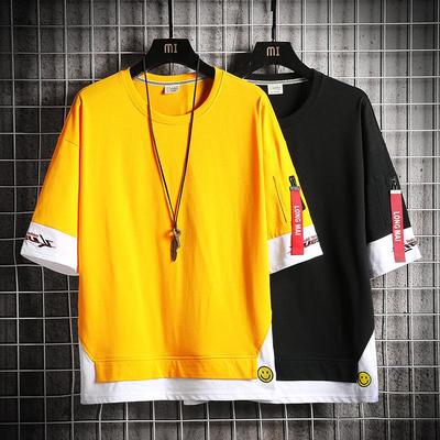 Men's Fashion Loose Fit Korean Style Cotton T-Shirt, 2020 Summer Collection
