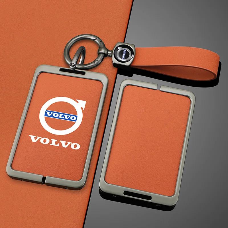 Radkappen Auto Smart NFC-Karte Schlüsseletui Abdeckung Schlüsseltasche Schale Halter Schutz Anhänger Für Volvo EM90 EX30 2024 Polestar Auto Innenraum Ac