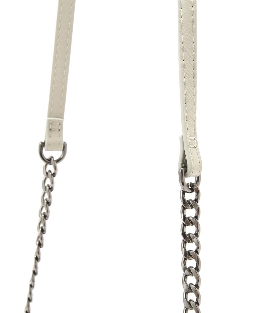Avirex WEB&DEPOT Exclusive Leather Chain Shoulder Bag, Women's, F 020, Gray, 783-4976703