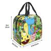 Happy Tree Friends Flippy Lumpy Cuddles Loving Family Insulated Lunch Bag for Women Portable Food Boxes Thermal Lunch Box Tote