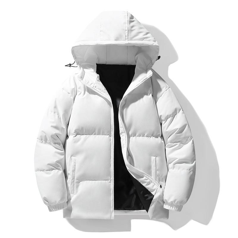 New Winter Men's Cotton Jacket Korean Version Hooded Cotton Jacket Thickened Warm Trendy Cotton Jacket Men's Top