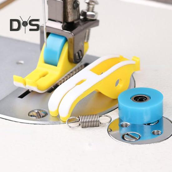 Rollsaum-Nähfuß für Nähmaschinen, unsichtbarer Reißverschluss, Saum-Nähfuß mit Rollsaumfuß für Heim- und Industrienäharbeiten