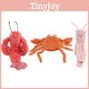 Ларрі Рак-Креветка Шелтон Шкіра Креветка Краб Плюшева Лялька Для Подарунків на День Народження М'яка та Приємна 22/26/45см Тварини Плюшеві