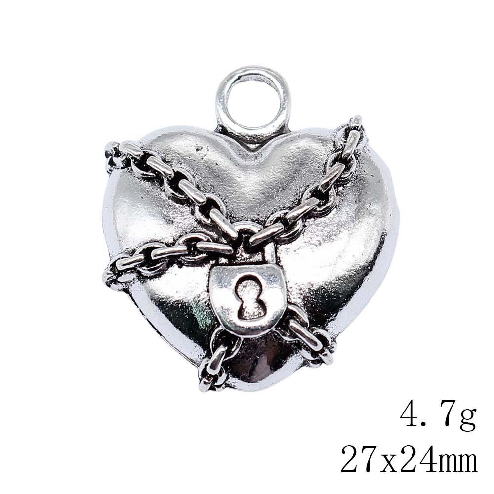 Christmas Decorations Charms Jewelry Gothic Style Peach Heart Charms Pendant Items Craft Pendants