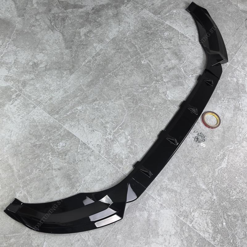 Per VW T-Roc MK1 A11 TSI/R 2019-2021 Pre-Lci 3 Pezzi Stile Maxton Spoiler Labbra Paraurti Anteriore Splitter Diffusore Kit Carrozzeria Retrofit