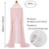 Rainbow Bed Canopy Lace Net Unique Pendant Play Tent Bedding for Kids Playing Reading with Children Round Dome Netting Curtains Baby Boys Girls Games