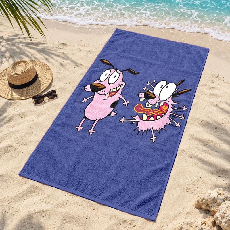 Brave Dog Microfiber Beach Towel Quick Dry Sand Free Lightweight Beach Towels for Travel Swimming Camping